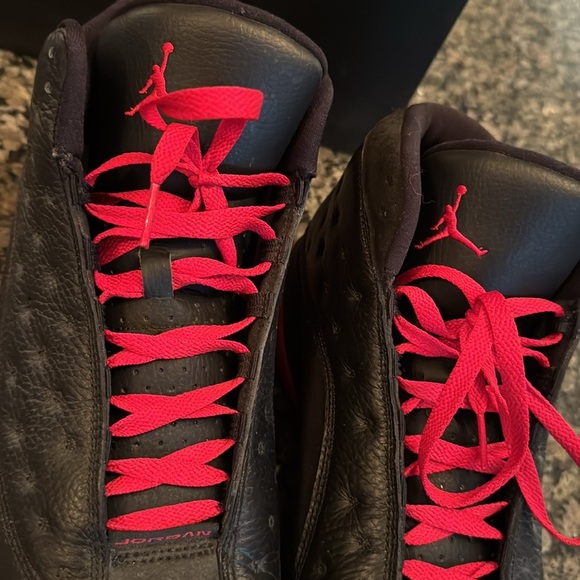 Air Jordan retro 13 Dirty bred Red black cat playoffs Sneakers EUC 10.5 - Picture 14 of 17